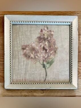 Pink Hydrangea Floral Wall Art Print
